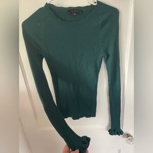 Ann Taylor Green sweater- size extra small